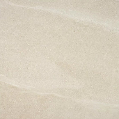 Cream-colored textured stone surface with subtle, wavy lines and natural patterns, these outdoor porcelain tiles offer a calm, neutral look with smooth variations in tone—perfect as slip resistant pavers for any setting.