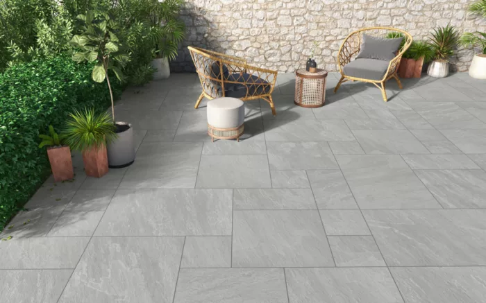 Kandla Grey Porcelain Paving Slabs - Image 3